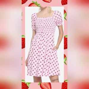 Strawberry smocked dress
